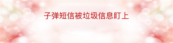 子弹短信被垃圾信息盯上